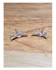 Bat stud earrings